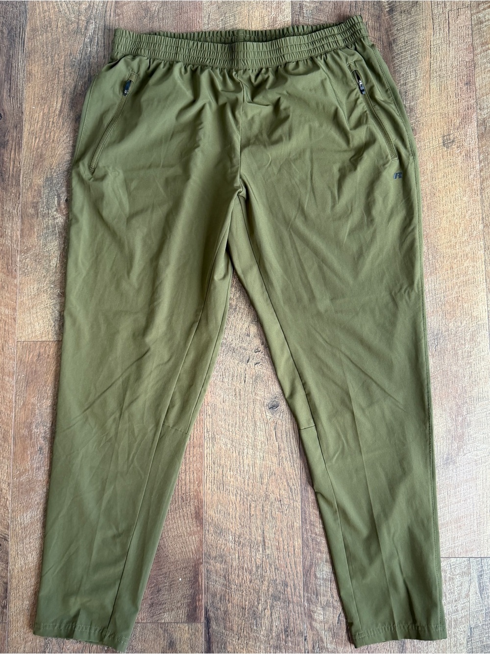 Russell Athletic Women’s Joggers Silky Zipper Drawstring Elastic Waist Pocket XL